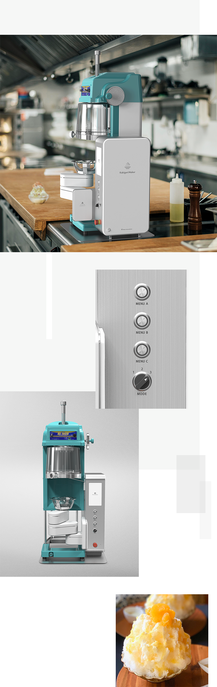 「かき氷」調理の手間とコストを圧倒的削減